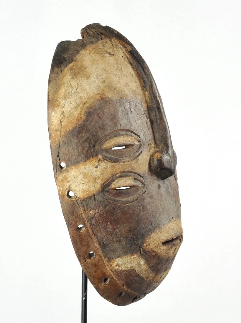 Very rare initiation BEMBE Mask Congo DRC African Tribal Art 1301 - 4