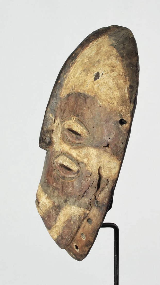 Very rare initiation BEMBE Mask Congo DRC African Tribal Art 1301 - 7