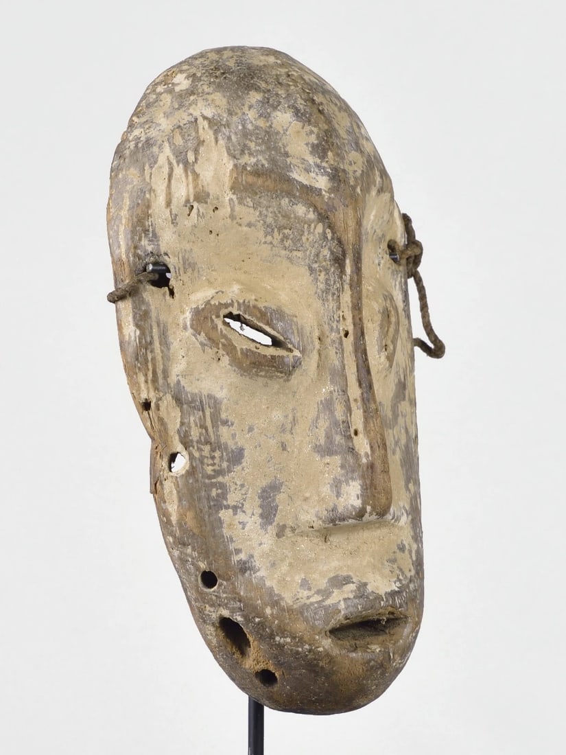 LEGA Wood idimu Mask Bwami Cult Congo Zaire DRC African Tribal Art 1601 - 10