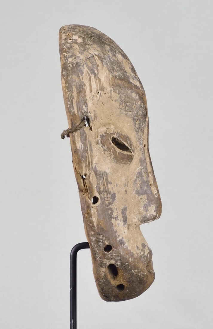 LEGA Wood idimu Mask Bwami Cult Congo Zaire DRC African Tribal Art 1601 - 6