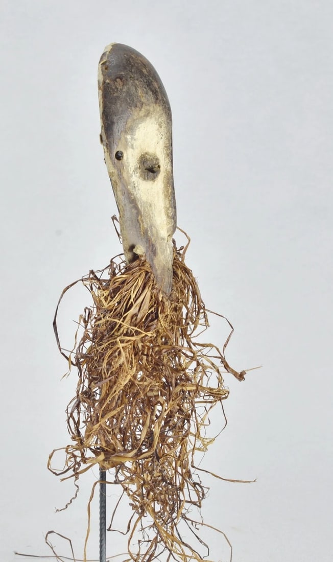 Cute LEGA Lukwakongo Mask Cult of Bwami Congo DRC African Tribal Art mc 1875 - 11