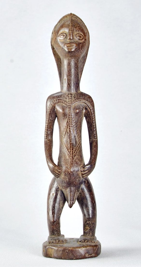 Nice TABWA ancestor figure statue Congo Drc African sculpture Tribal Art 1861 - 2