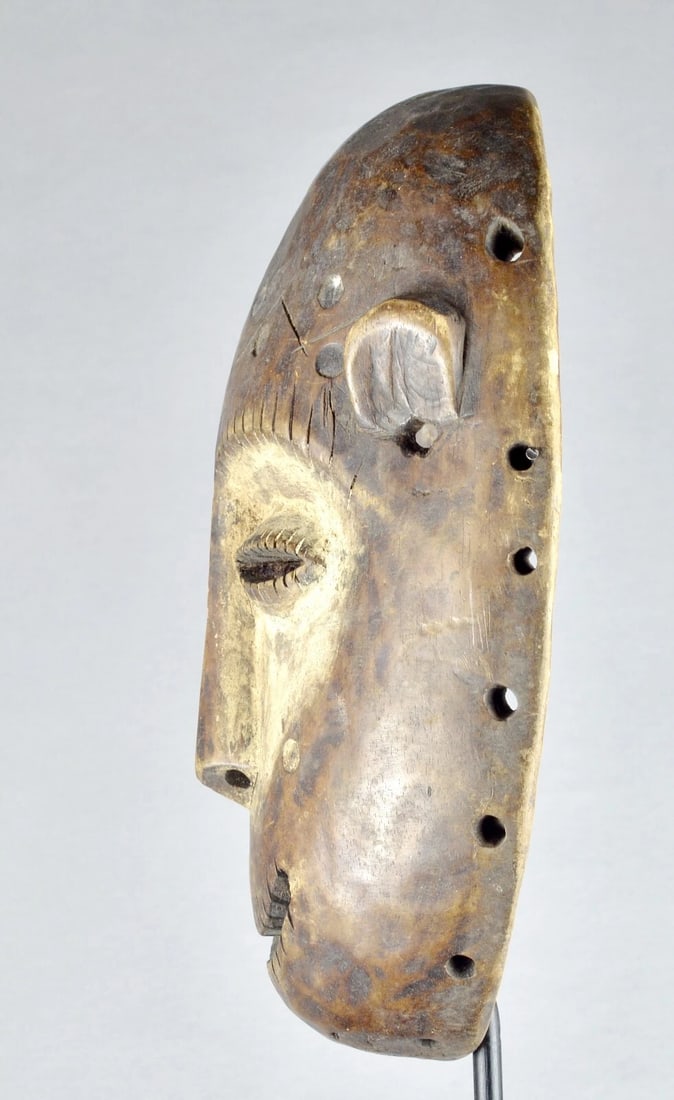 Large LEGA Bwami Cult wood Mask Congo DRC African Tribal Art Africain mc 1893 - 7