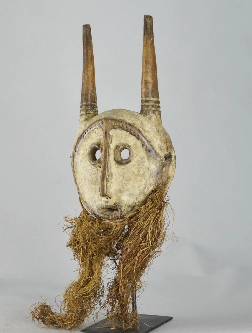Rare LEGA KWAME Kayamba Mask Bwami Cult Congo Drc African Tribal Art 1131 - 9