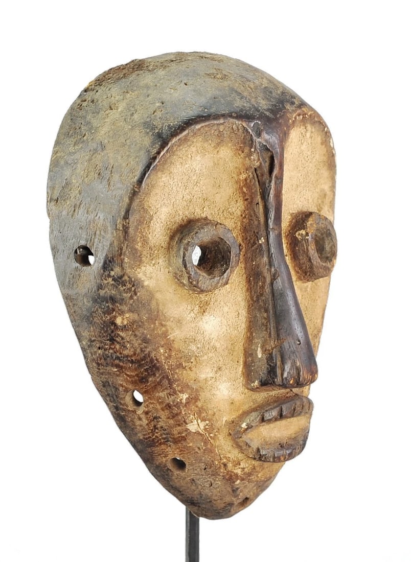 LEGA Nice idimu Mask cult of the Bwami Congo Drc African Tribal Art 1076 - 2