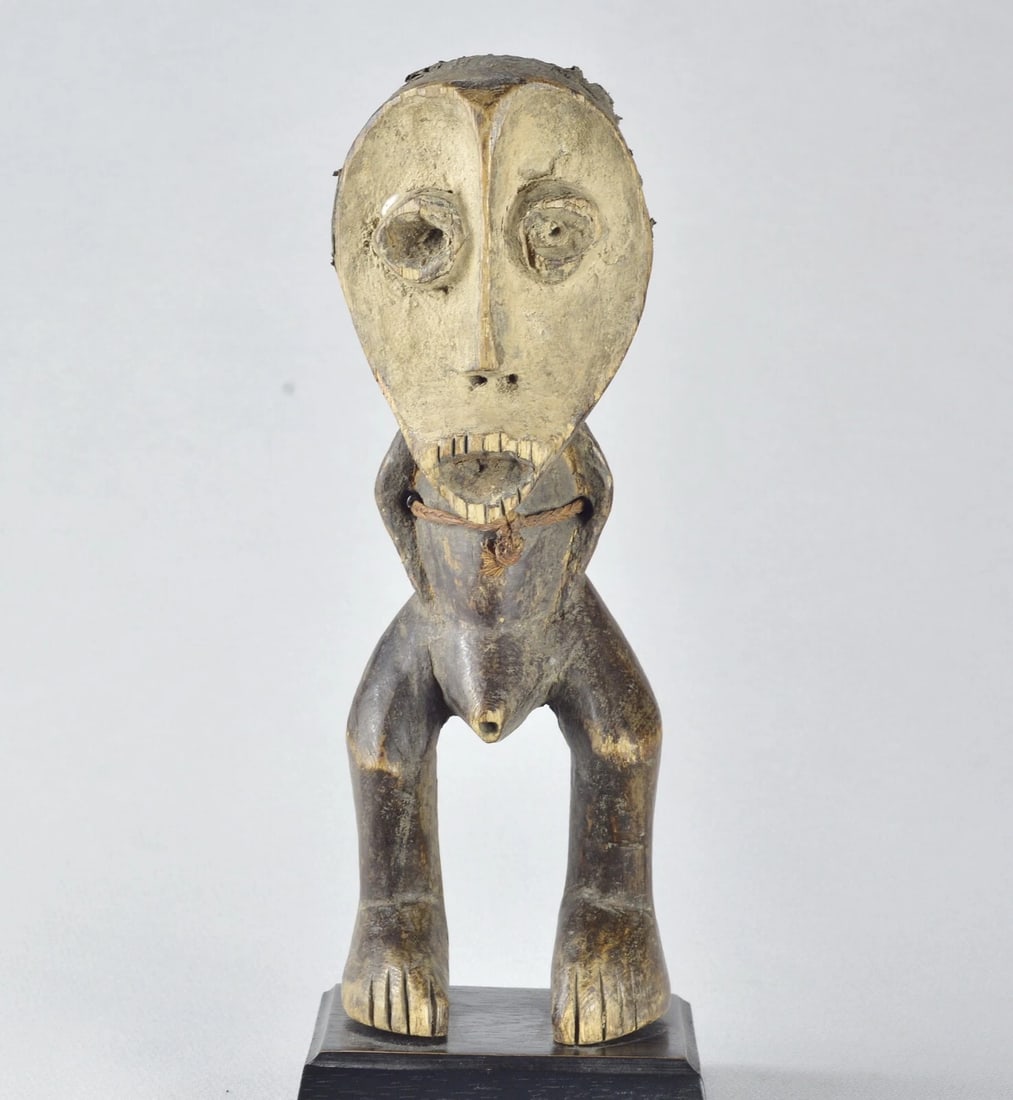 LEGA anthropomorphic figure Kakulu statue Bwami Congo African Tribal Art MC 1719 - 3