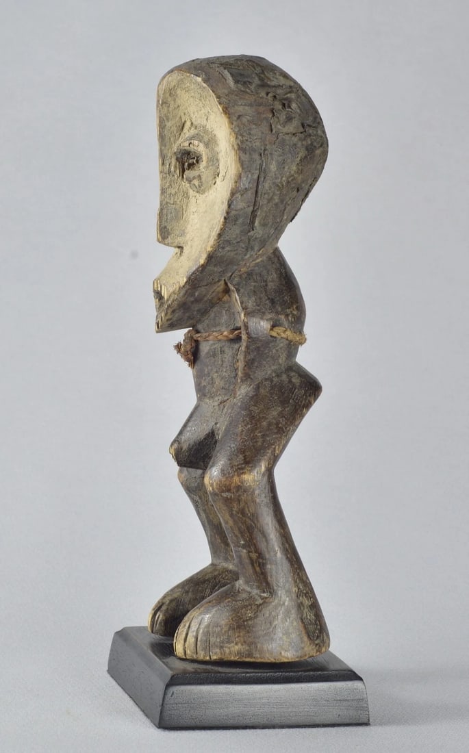 LEGA anthropomorphic figure Kakulu statue Bwami Congo African Tribal Art MC 1719 - 5