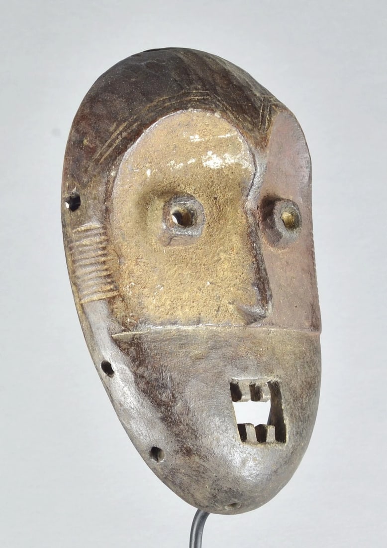 Cute Metoko Mask Mituku Bukota cult Congo Drc African Tribal Art MC 1892 - 2