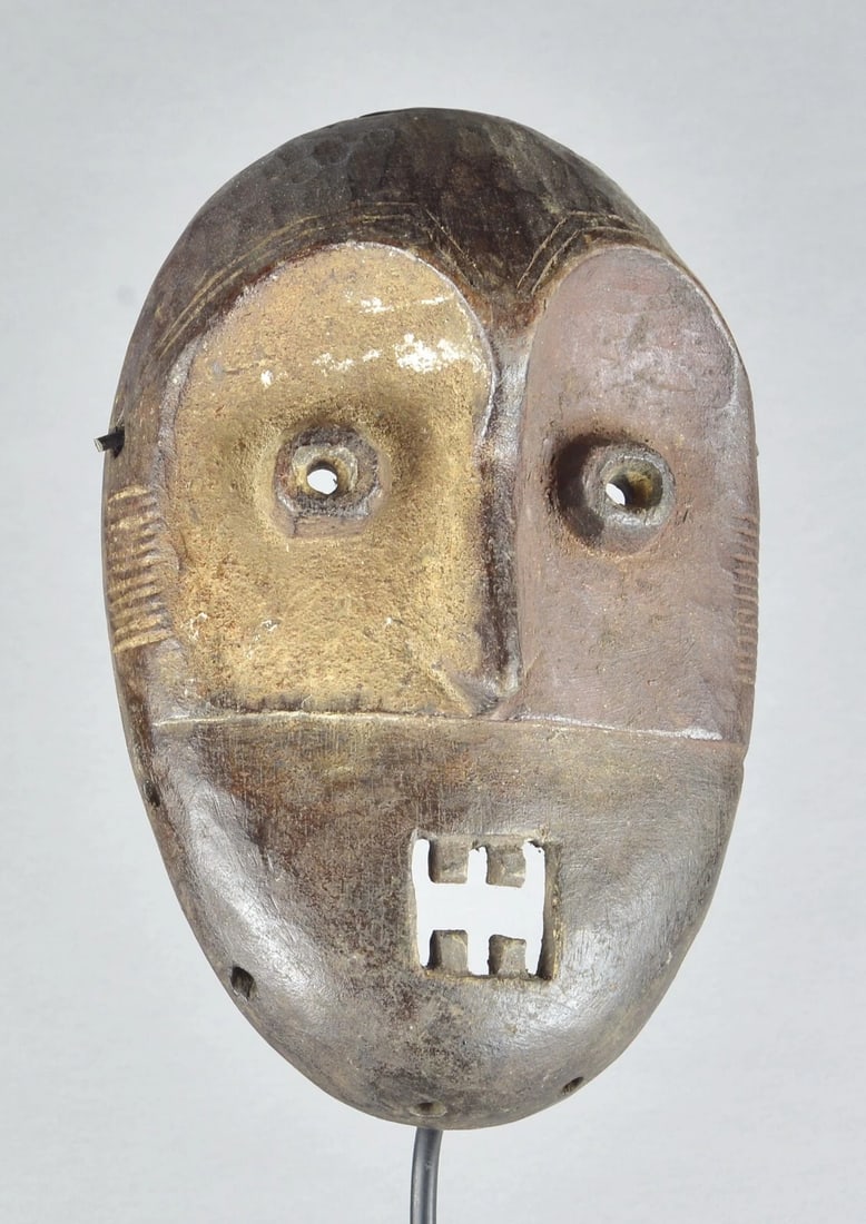 Cute Metoko Mask Mituku Bukota cult Congo Drc African Tribal Art MC 1892 - 4