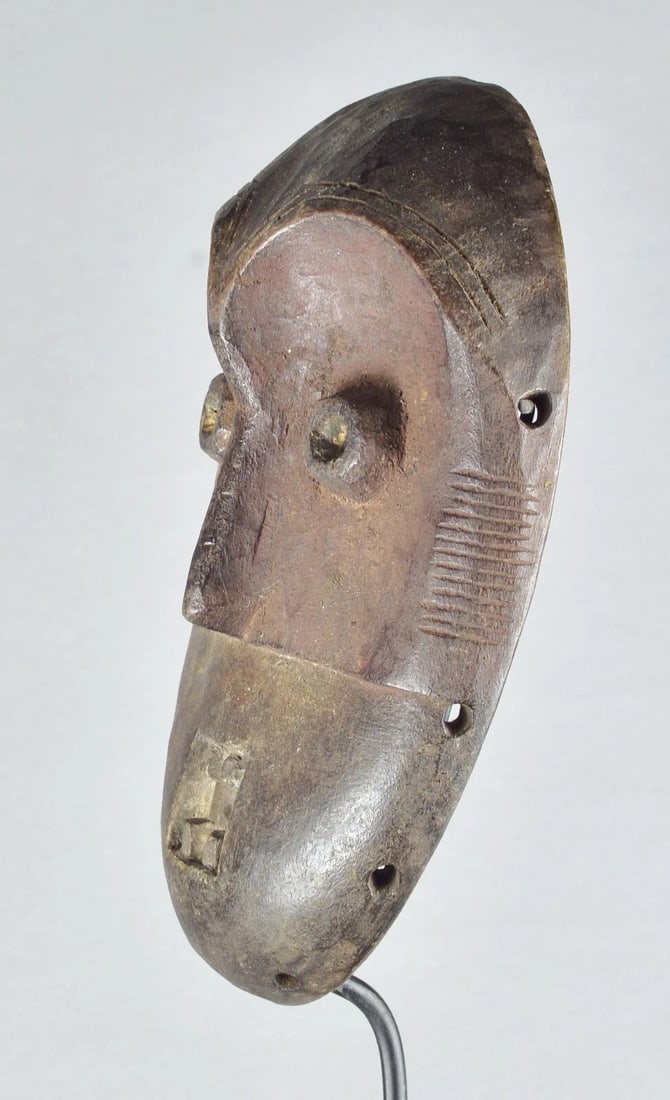 Cute Metoko Mask Mituku Bukota cult Congo Drc African Tribal Art MC 1892 - 5