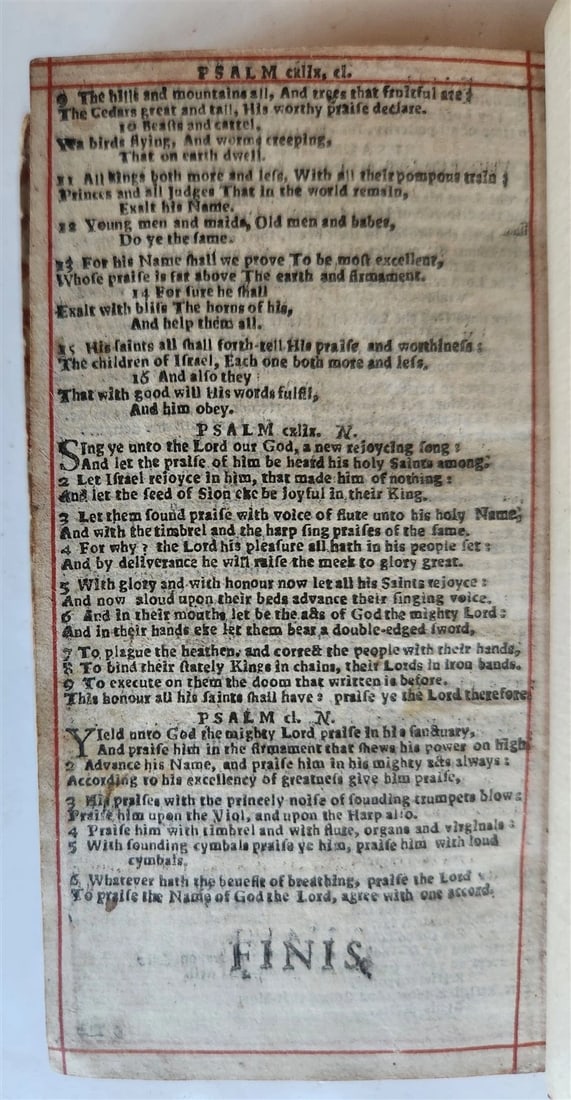 1673 BIBLE in ENGLISH antique NEW TESTAMENT printed by Robert Barker - 6