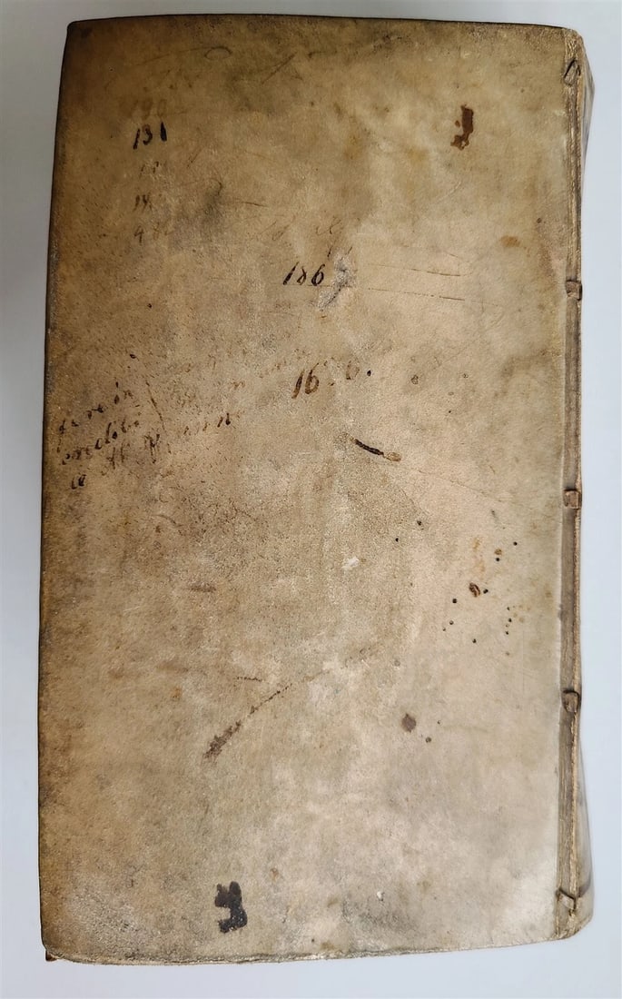 1676 J. BUXTORF Lexicon Hebraicum & Chaldaicum JUDAICA antique VELLUM BINDING - 8