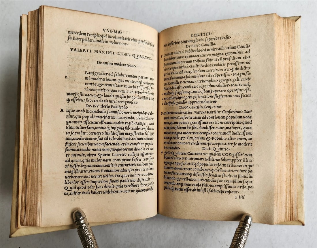 1504 POST-INCUNABULA ALDINE PRESS VALERIUS MAXIMUS antique Dictorum et Factorum - 7