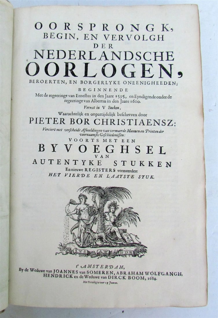 1684 HISTORY of NETHERLANDS in DUTCH VELLUM BOUND FOLIO by Pieter Bor - 7