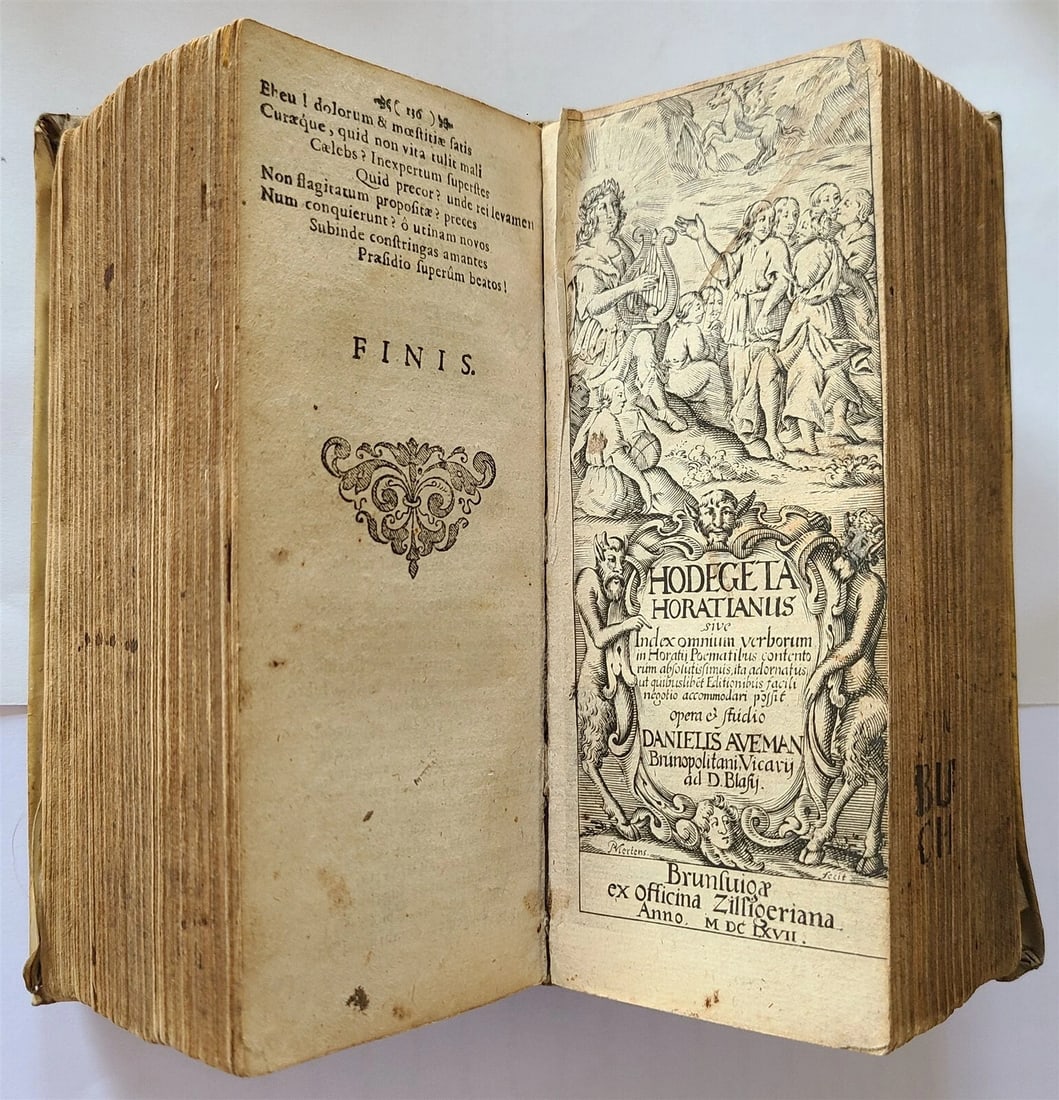 1667 & 1690 HORACE Poemata and Parodiae antique in LATIN poetry VELLUM BOUND - 6