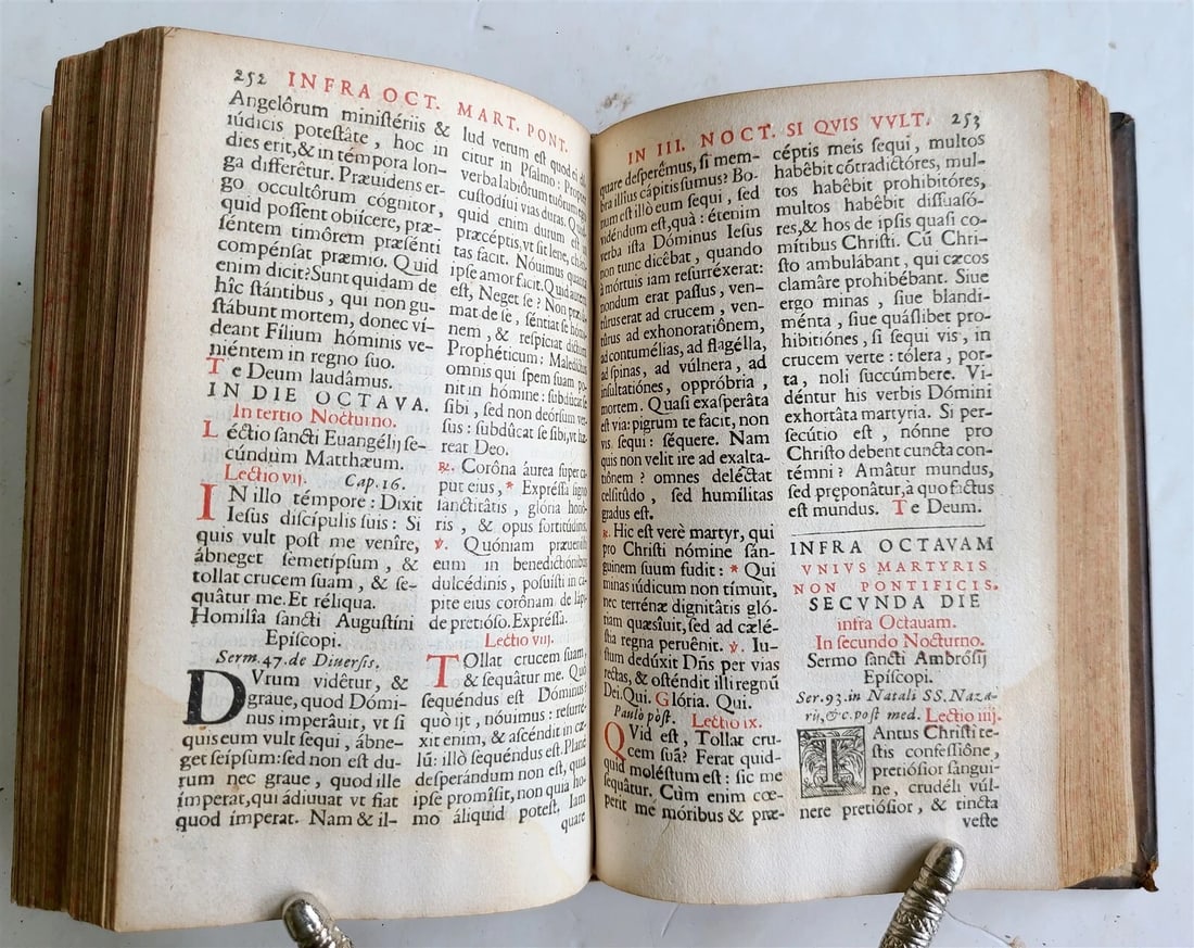 1661 PLANTIN PRESS Octavarium Romanum antique - 7