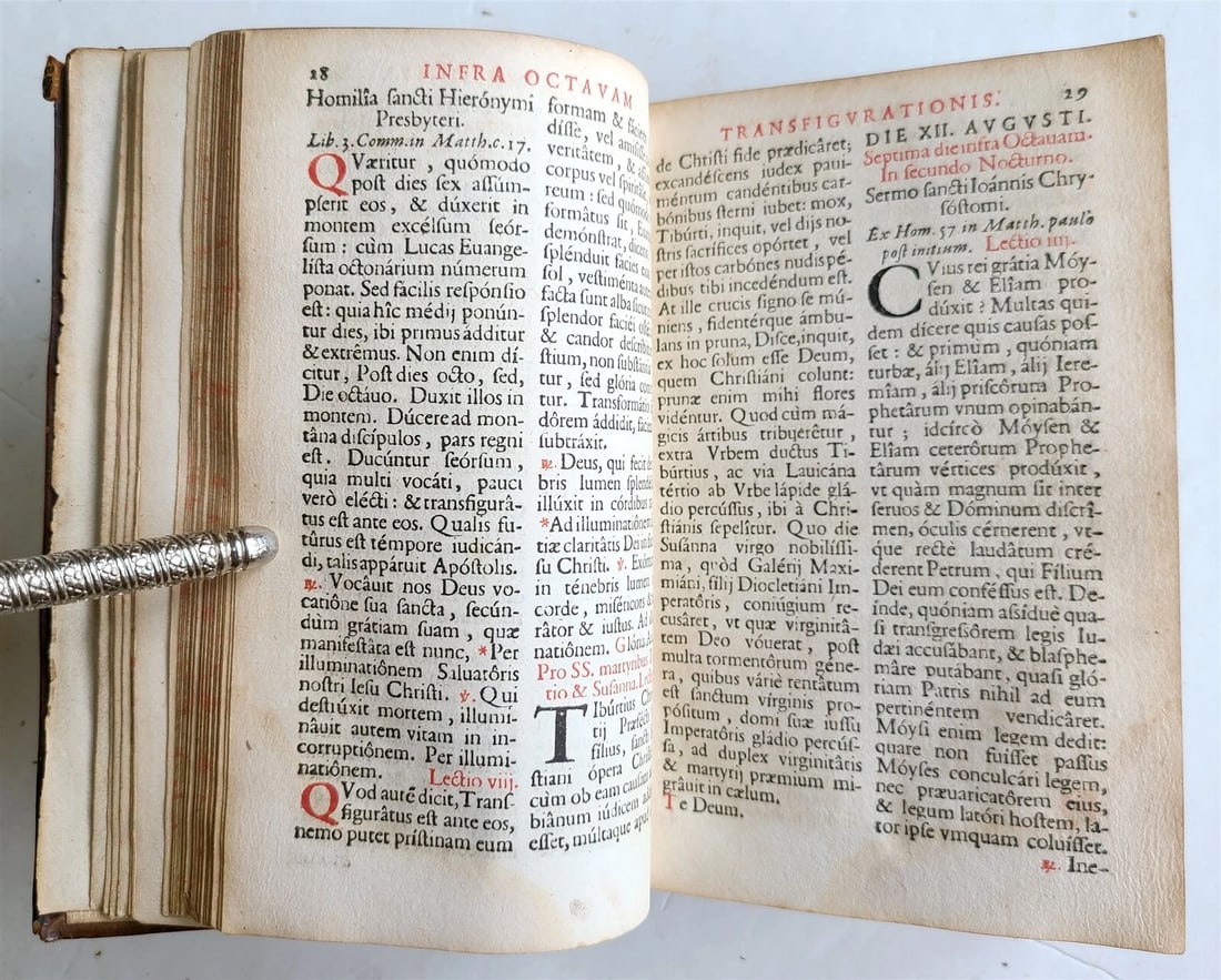 1661 PLANTIN PRESS Octavarium Romanum antique - 8