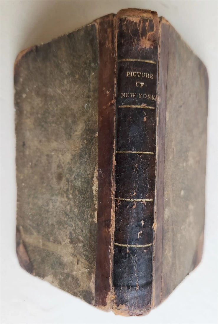 1807 THE PICTURE of NEW YORK or TRAVELLER'S GUIDE antique - 2