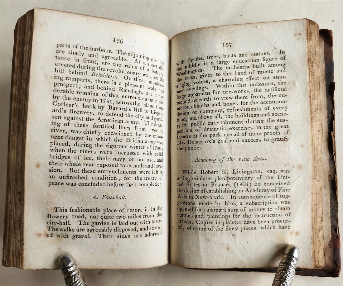 1807 THE PICTURE of NEW YORK or TRAVELLER'S GUIDE antique - 7