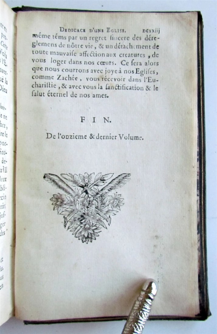 1694 L'ANNEE CHRETIENNE MASSES in FRENCH & LATIN ANTIQUE ARMORIAL BINDING vol.11 - 7