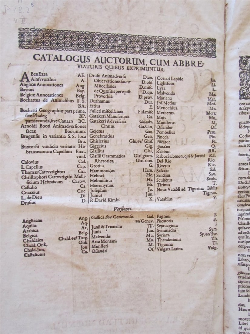 1668 PIGSKIN BOUND antique FOLIO BIBLE COMMENTARY by MATTHEW POLO Vol. 2 - 8