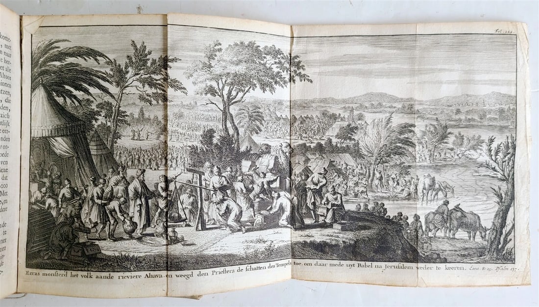 1715 HEBREW REPUBLIC in DUTCH antique ILLUSTRATED Judaica VELLUM BINDING - 8