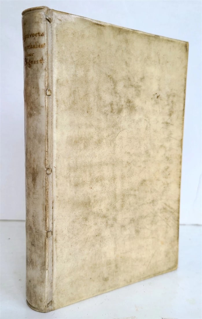 1695 NETHERLANDS NUMISMATICS antique VELLUM BINDING ILLUSTRATED - 2