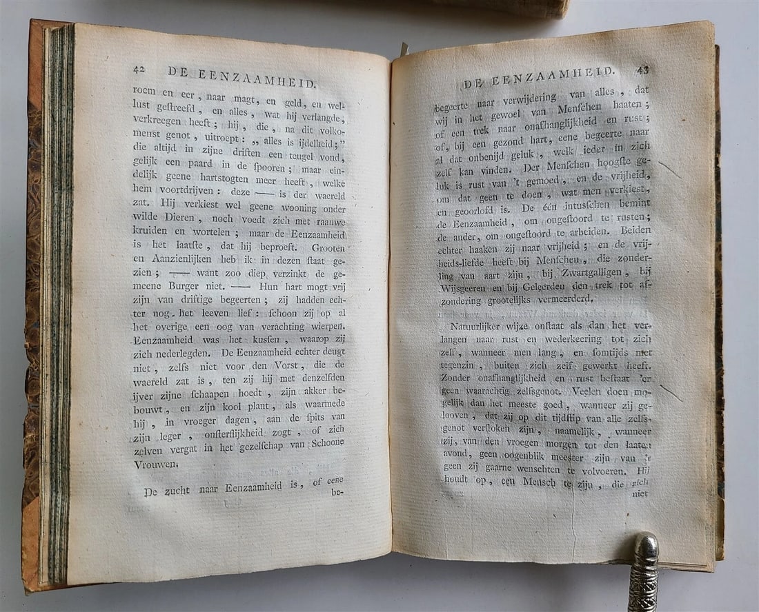 1789-92 PHILOSOPHY by J. ZIMMERMAN in DUTCH antique 4 VOLUMES illustrated - 7