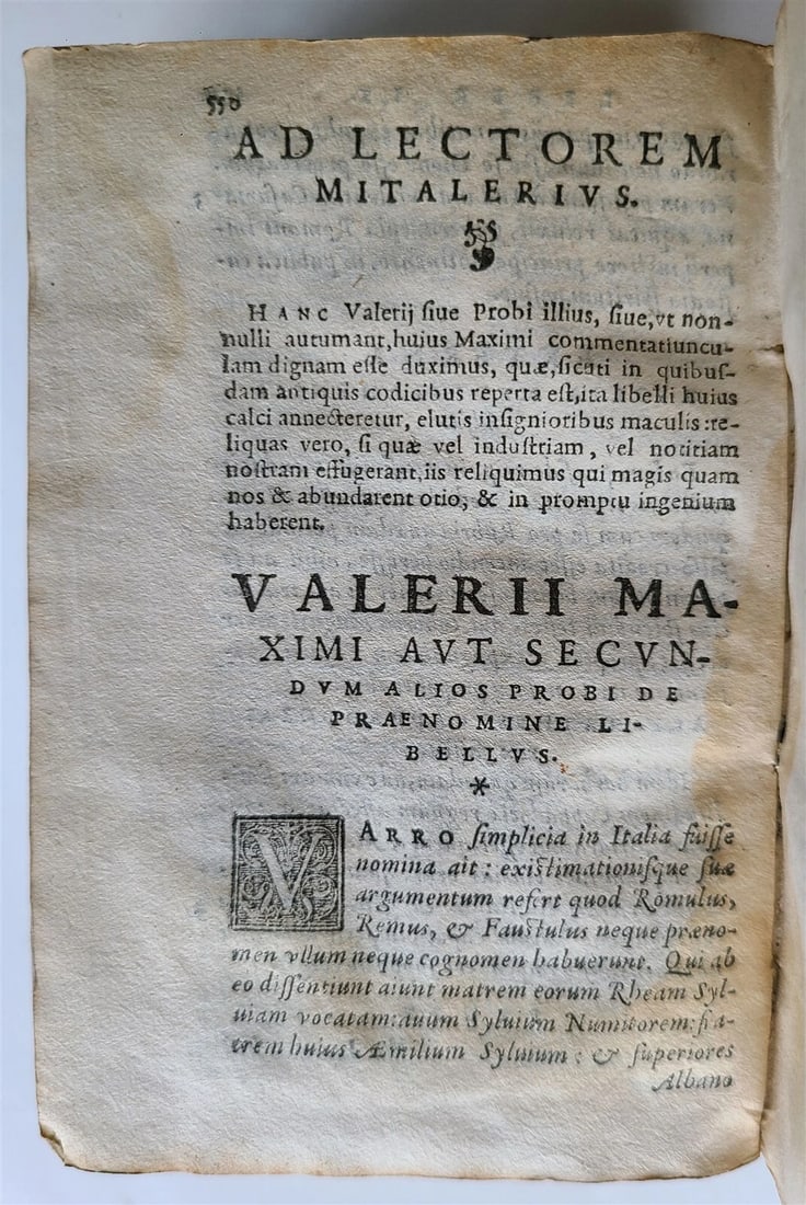 1576 VALERII MAXIMI Dictorum factorumque memorabilium antique VELLUM BINDING - 4
