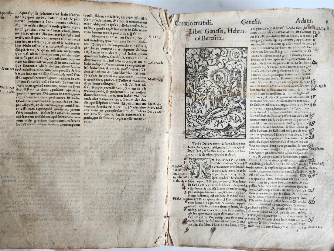 1541 BIBLE in LATIN antique rare BEAUTIFULLY ILLUSTRATED - 3