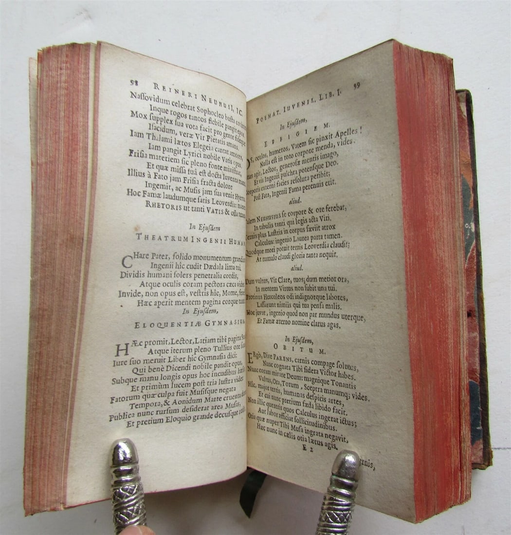 1644 POETRY by R.Neuhusius ANTIQUE in LATIN Poemata iuvenilia - 4
