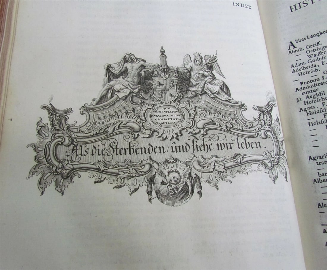 1755 ILLUSTRATED ANTIQUE FOLIO Historia Genealogica Holzschuherorum by Gatterer - 5