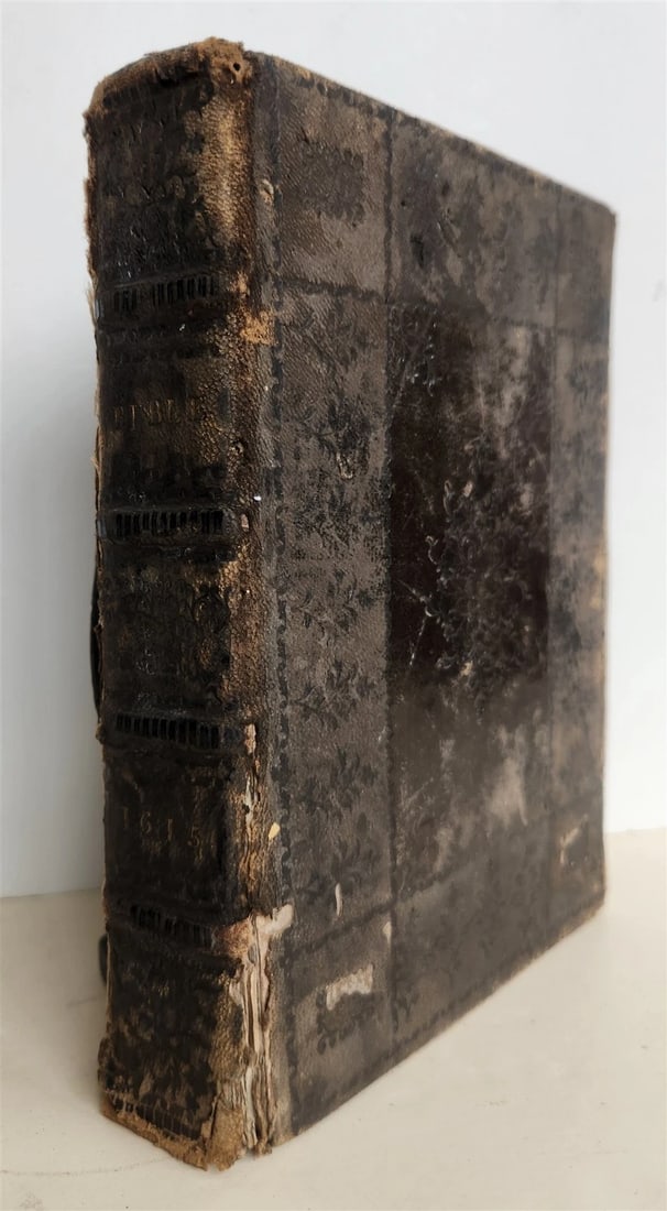 1615 BIBLE in ENGLISH by ROBERT BARKER antique ILLUSTRATED - 3