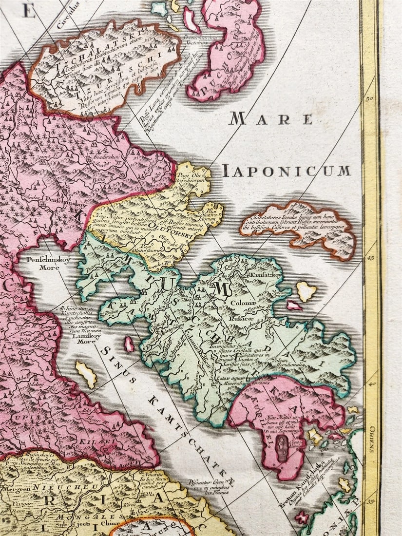 1757 RUSSIAN EMPIRE antique MAP IMPERIUM RUSSIAE MAGNAE Russia by August Vindel - 3