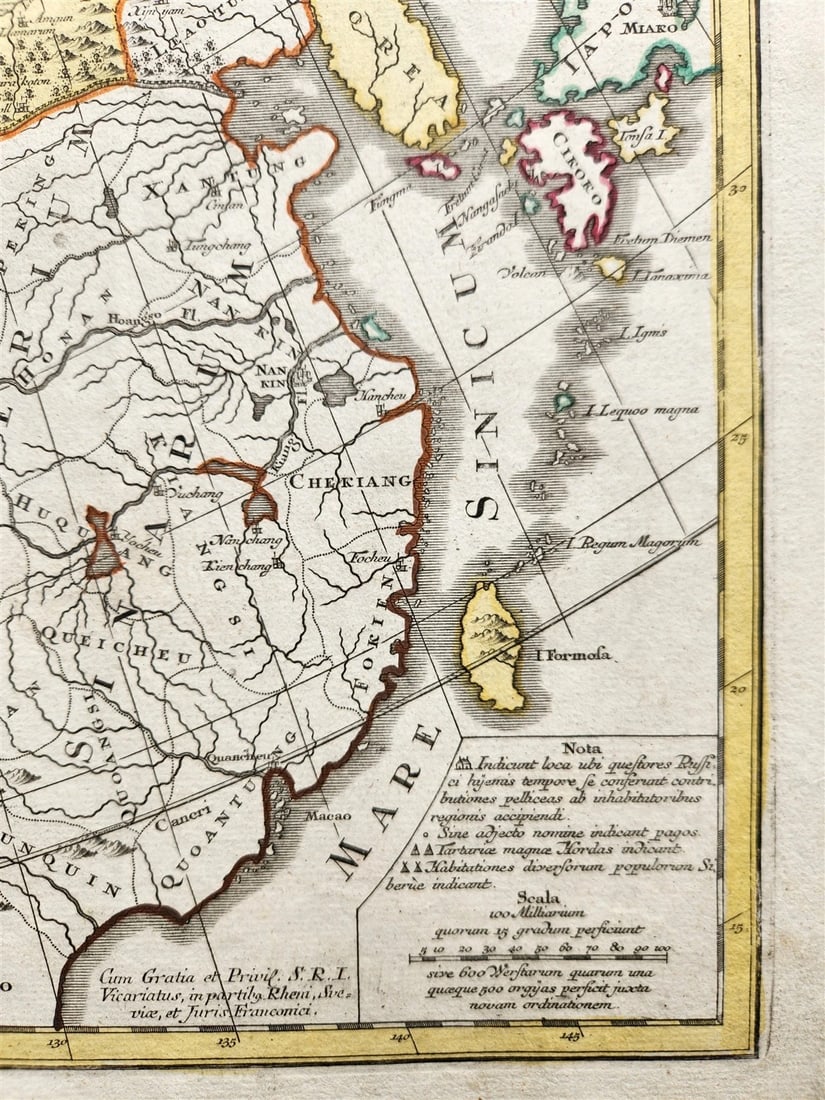 1757 RUSSIAN EMPIRE antique MAP IMPERIUM RUSSIAE MAGNAE Russia by August Vindel - 5