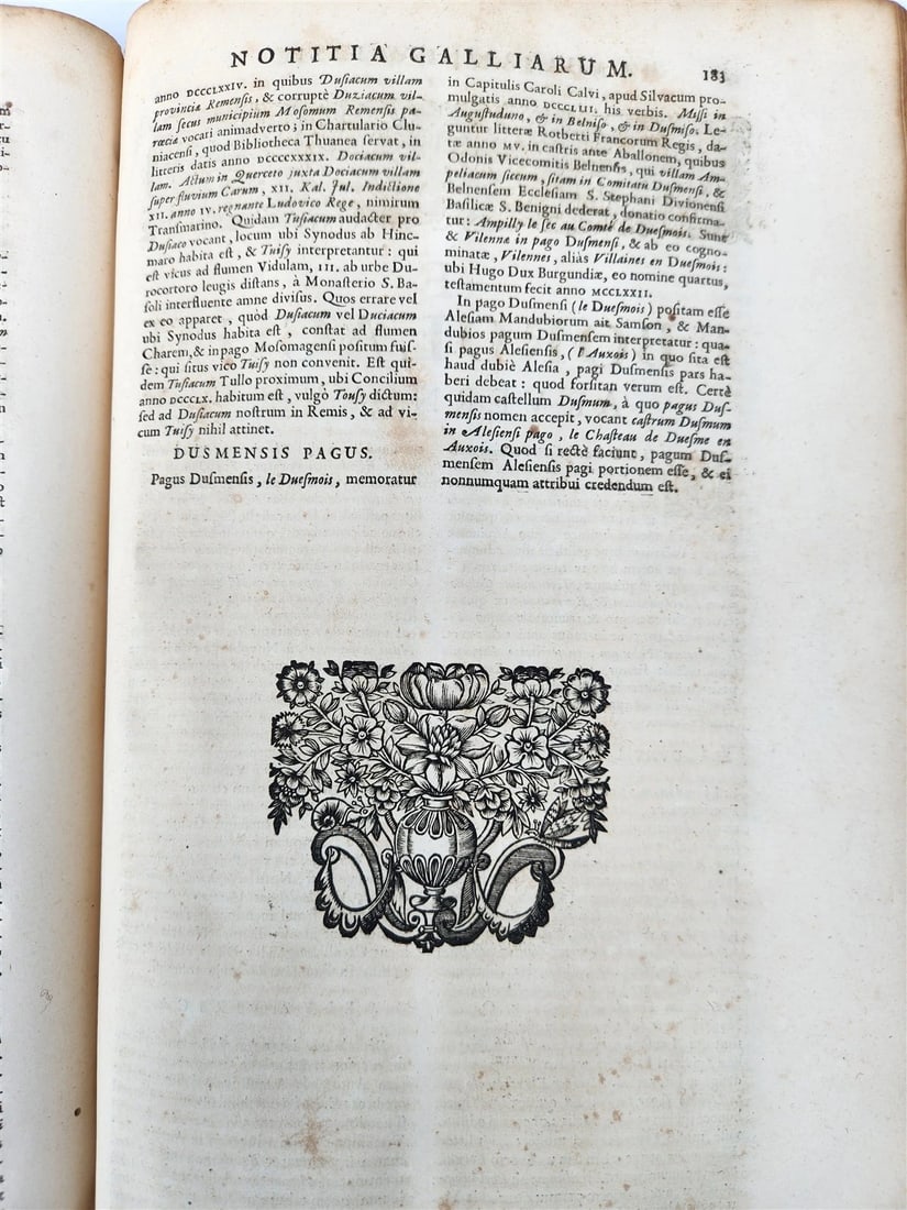 1675 Hadrian Valesius Notitia Galliarum ordine litterarum digesta antique FOLIO - 7