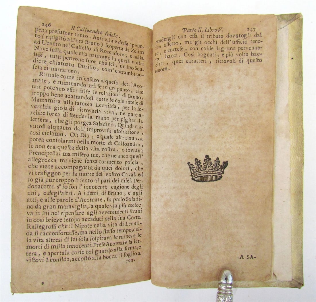 1725 CALLOANDRO FEDELE TRAGICOMEDIA by G. Ambrosio Marini antique VELLUM BOUND - 5