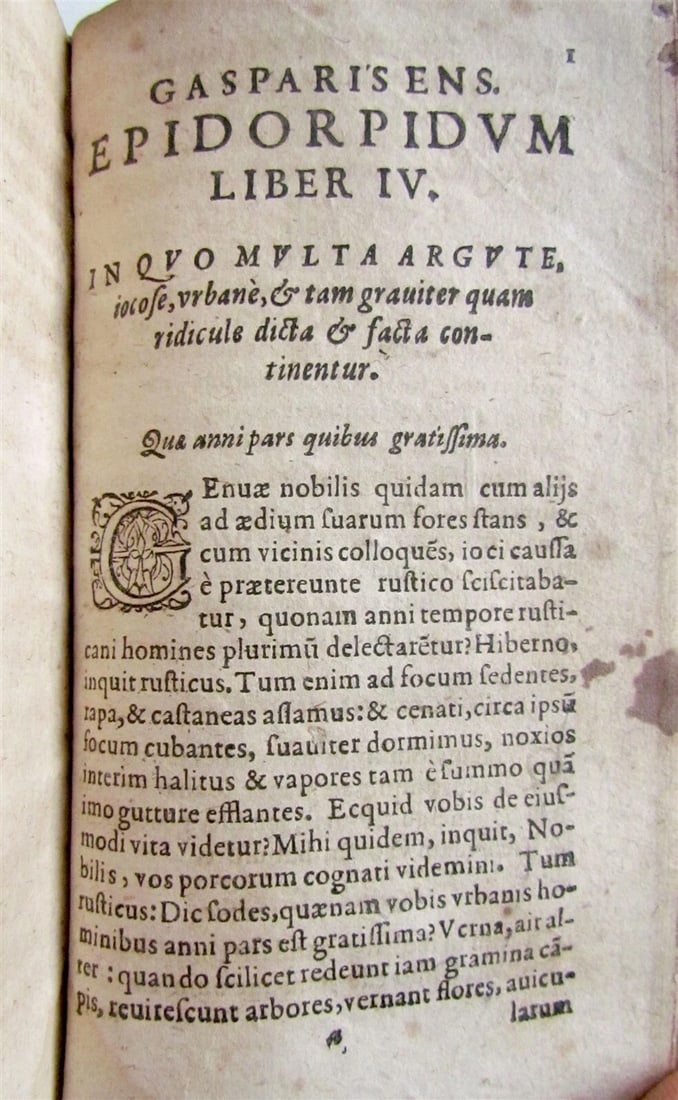 1624 CASPARIS ENS EPIDORPIDUM antique - 7