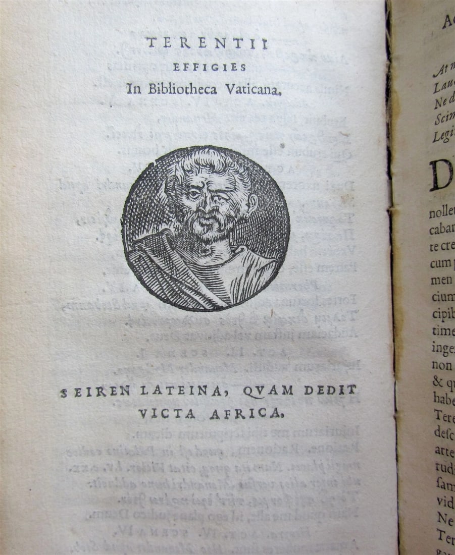 1635 ELZEVIR PRESS TERENCE COMEDIES POETRY antique VELLUM BINDING - 3