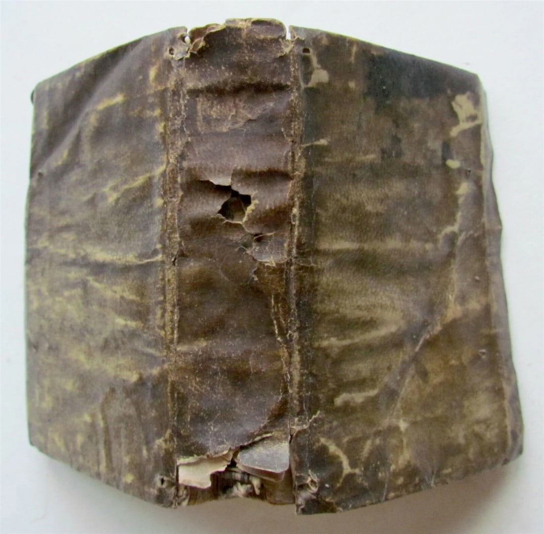 1588 MARTIAL EPIGRAMS POETRY ANTIQUE VELLUM BOUND RARE 16th century - 2