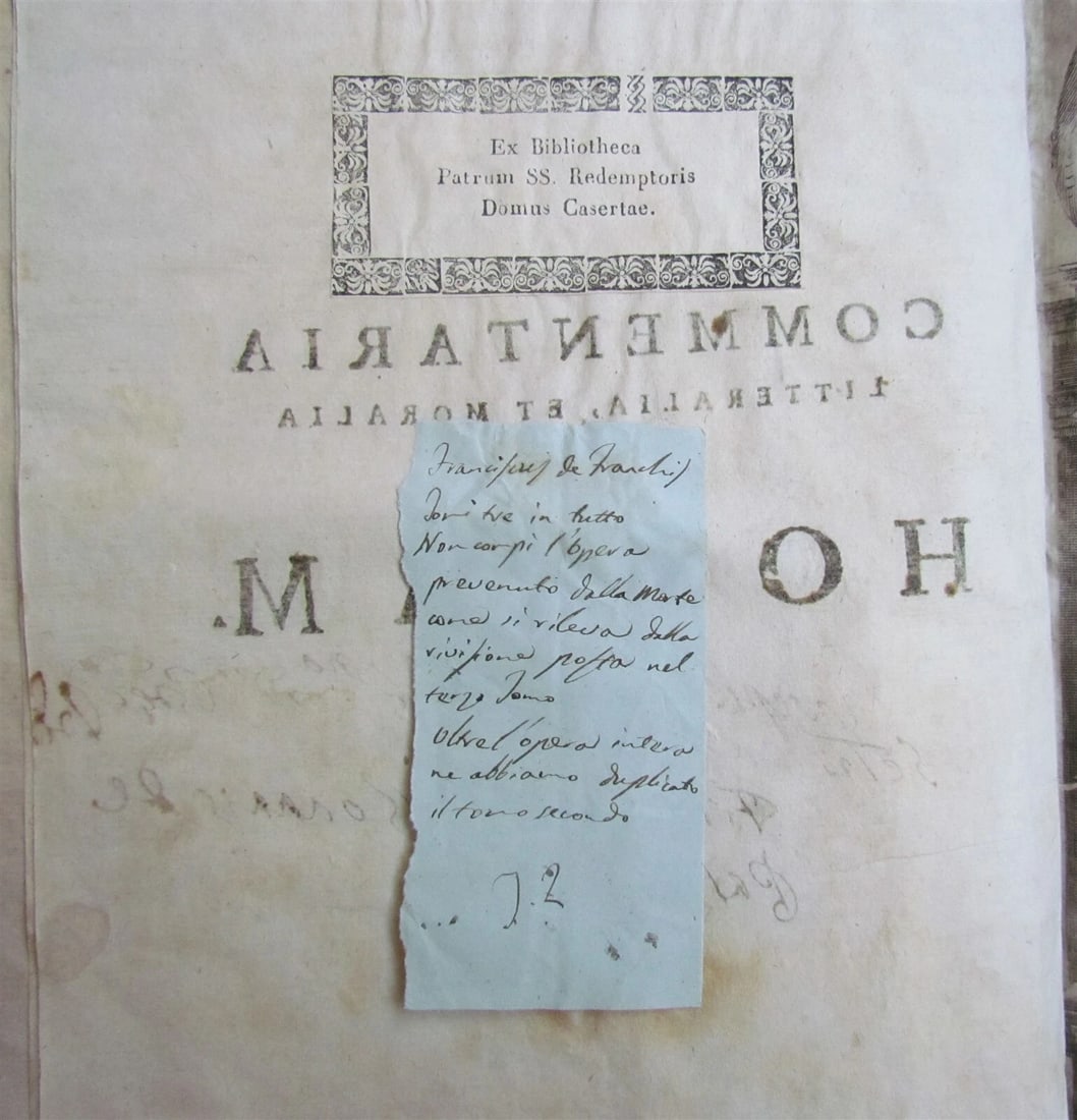 1643 Salvator mysticus BIBLE COMMENTARY on TANAKH HOSEA PROPHET antique 2 VOLS - 4