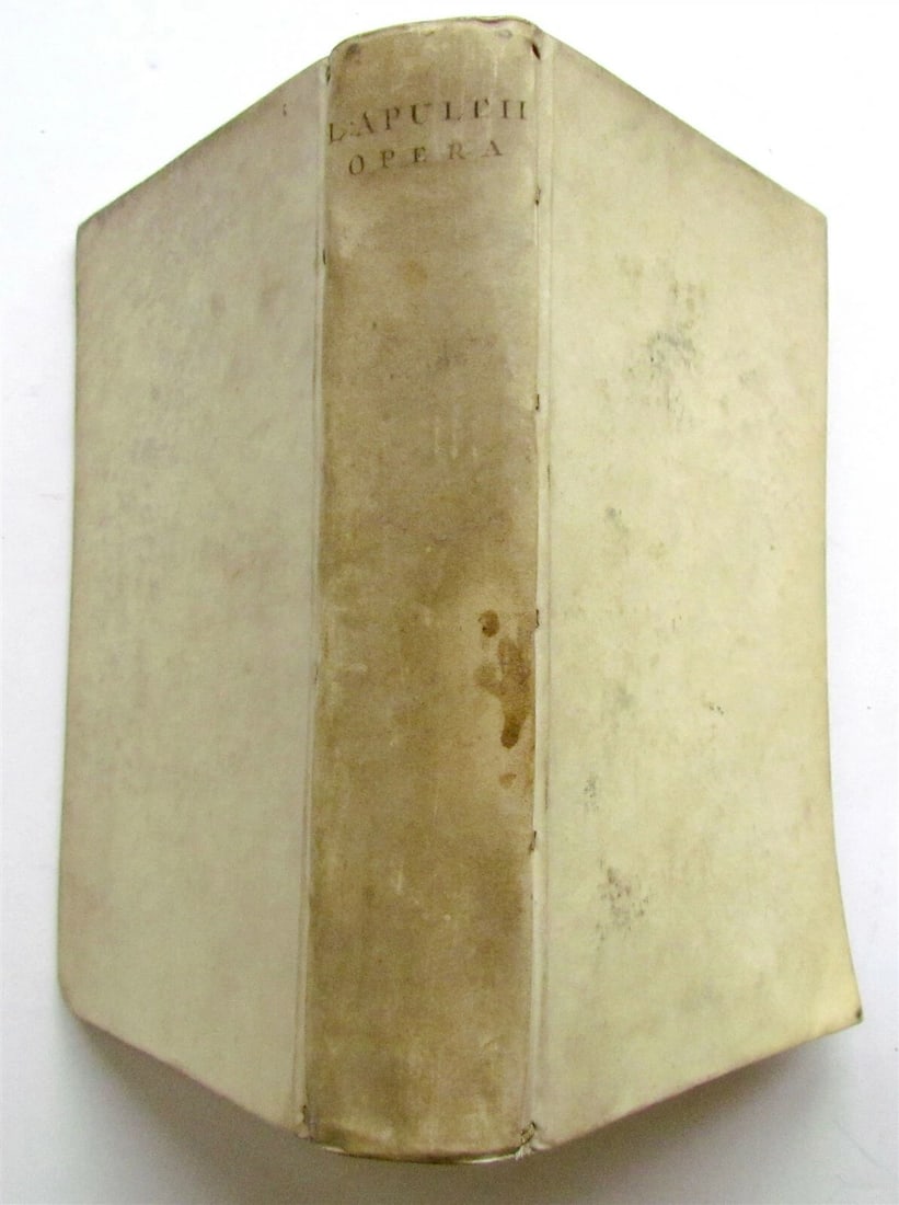1788 LUCII APULEJI MADAURENSIS PLATONICI PHILOSOPHI OPERA VELLUM ANTIQUE - 2