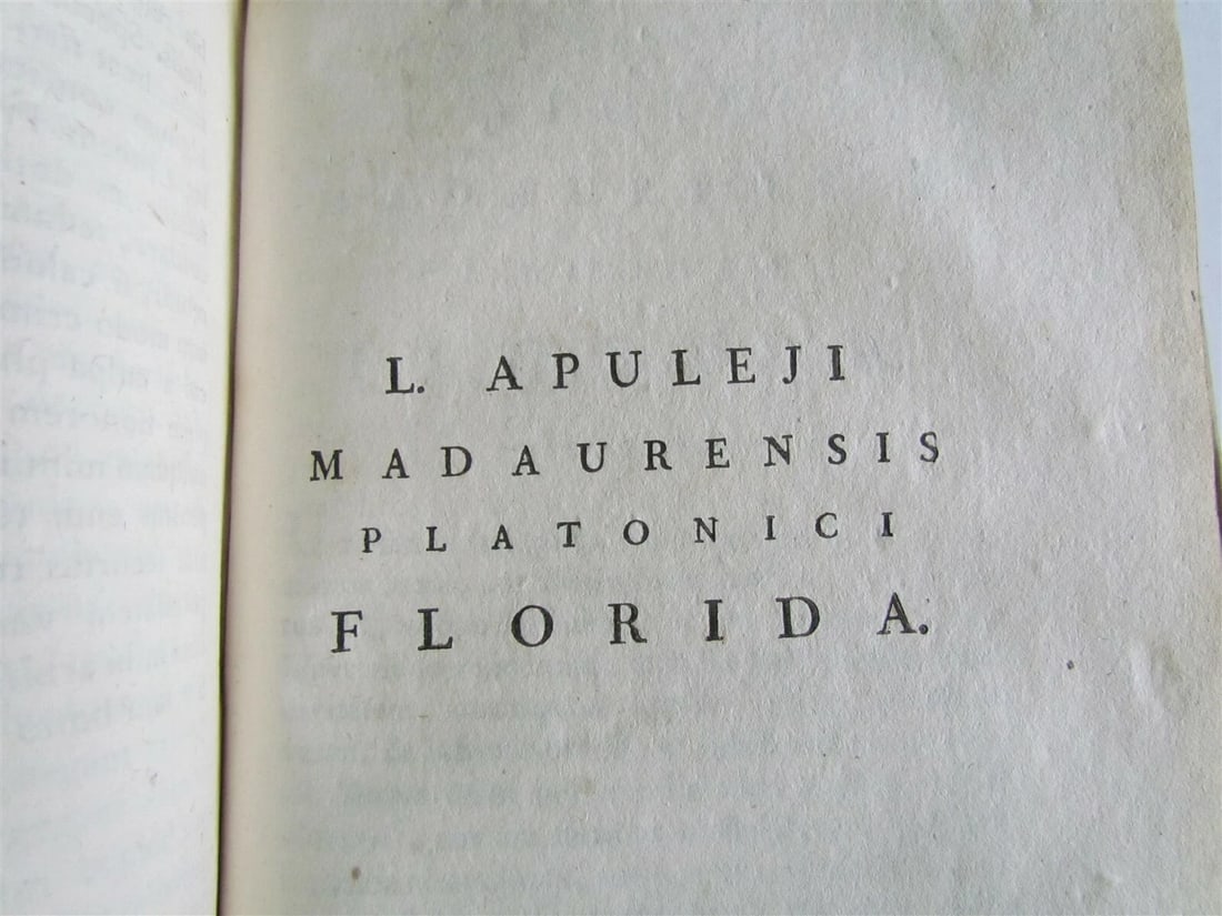 1788 LUCII APULEJI MADAURENSIS PLATONICI PHILOSOPHI OPERA VELLUM ANTIQUE - 6