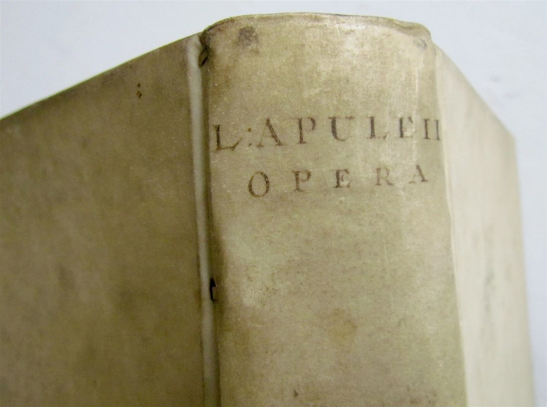 1788 LUCII APULEJI MADAURENSIS PLATONICI PHILOSOPHI OPERA VELLUM ANTIQUE - 8