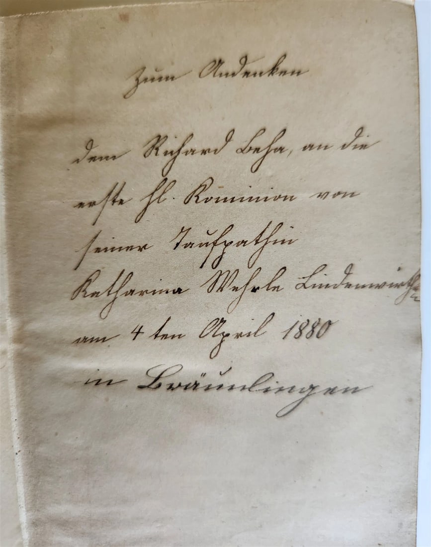 1871 GERMAN CATHOLIC PRAYER & DEVOTIONAL BOOK antique - 7