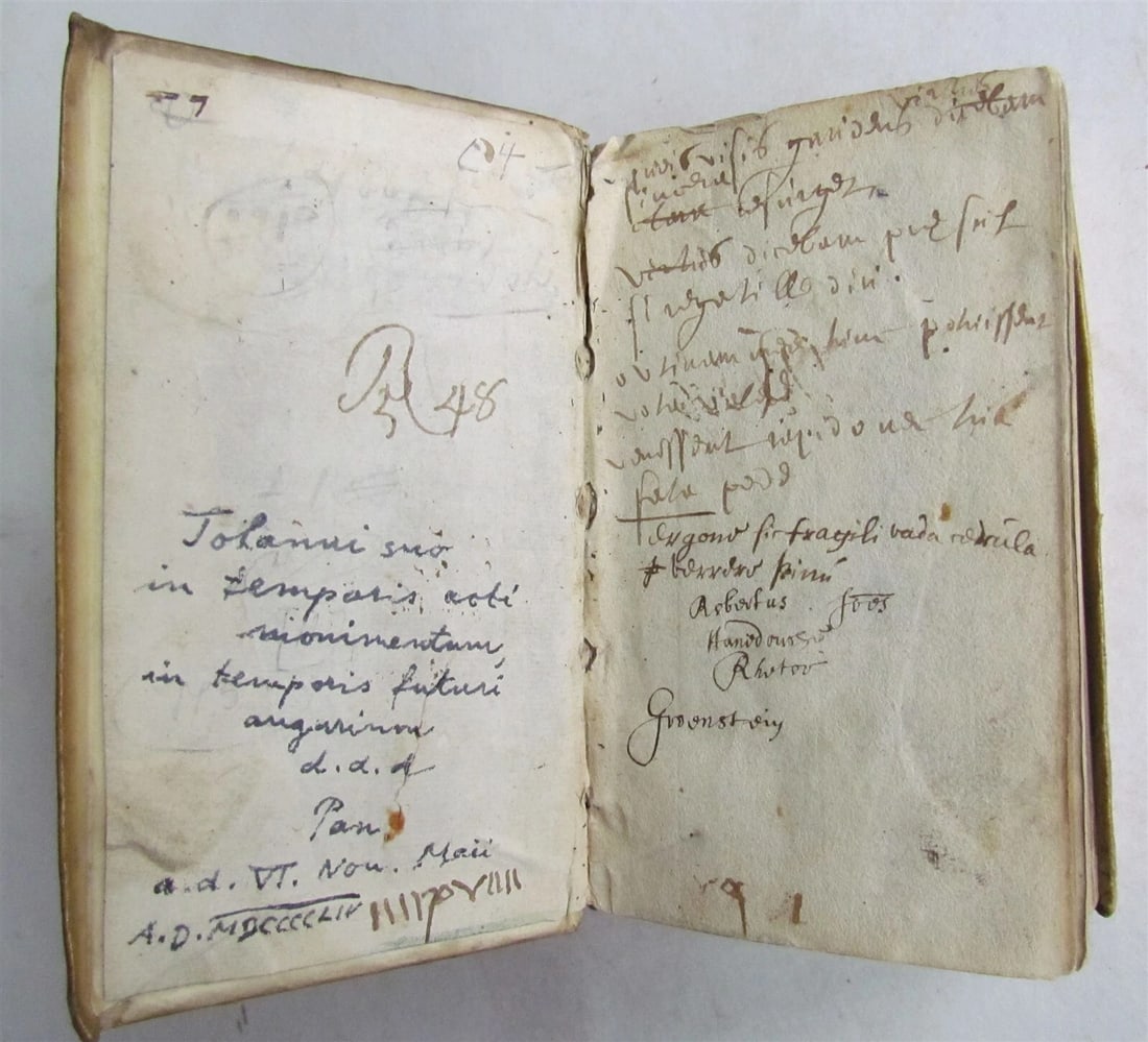 1631 POETRY by C. Barlaeus antique 17th CENTURY VELLUM BINDING - 3