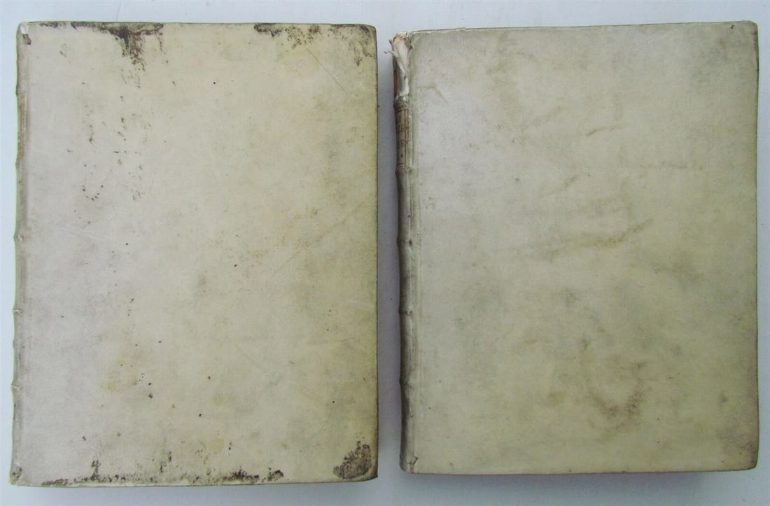 1770 2 volumes VELLUM BOUND ROMANORUM PONTIFICUM by PETRI BALLERINI - 2
