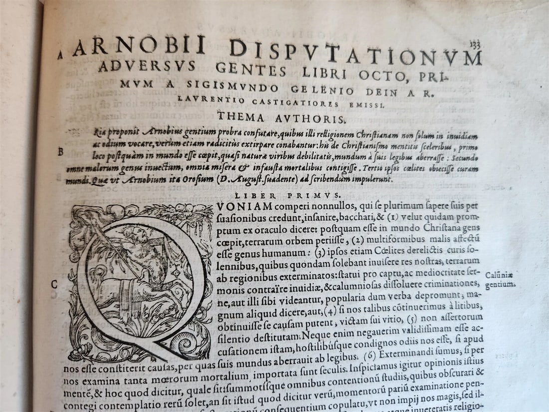 1580 OPERA TERTULLIANI antique FOLIO 16th CENTURY - 8