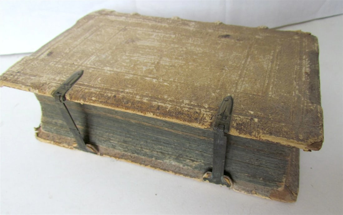 1587 Louis of Granada ANTIQUE PIGSKIN BINDING w/ CLASPS 16th century - 6