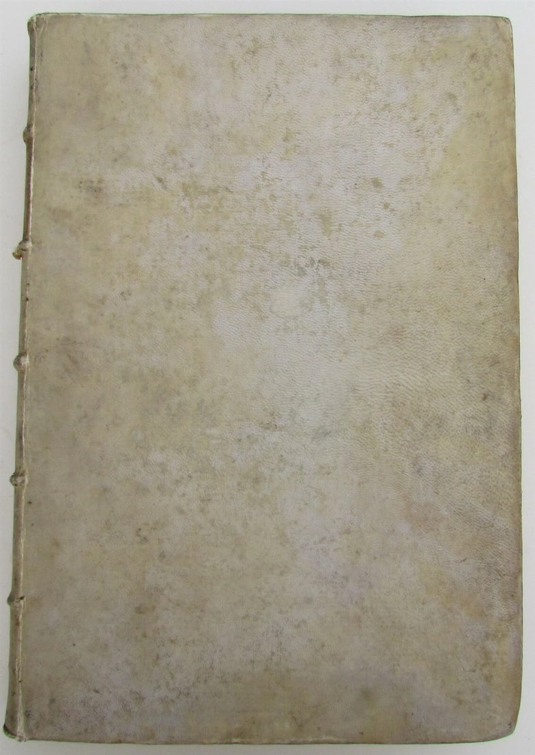 1729 ANTIQUE VELLUM BOUND FOLIO FORUM ECCLESIASTICUM by PETRO LEURENIO v. 2 - 3